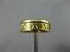 ESTATE TIFFANY & CO. 1995 18KT YELLOW GOLD ATLAS ROMAN NUMERALS RING BAND #25113