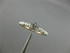 ESTATE .08CT DIAMOND 14K WHITE & ROSE GOLD 3D 6 PRONG SEMI MOUNT ENGAGEMENT RING