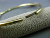 ESTATE .30CT DIAMOND 14K WHITE & YELLOW GOLD PAST PRESENT FUTURE BANGLE BRACELET