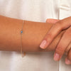 ESTATE SOLID 14KT ROSE GOLD 3D EVIL EYE LUCKY FUN ADJUSTABLE BRACELET