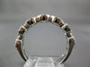 ESTATE .97CT DIAMOND 18K WHITE GOLD HALO SEMI ETERNITY INFINITY ANNIVERSARY RING
