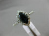 LARGE 1.08CT DIAMOND & AAA MARQUISE SAPPHIRE 14K WHITE GOLD HALO ENGAGEMENT RING