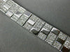 ESTATE WIDE & LONG 4.36CT DIAMOND 18KT WHITE GOLD 3D MULTI ROW UNISEX BRACELET