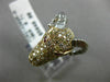 ESTATE 1.8CT FANCY COLOR DIAMOND & AAA RUBY 18k WHITE & ROSE GOLD HAPPY RAM RING