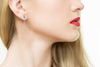 LARGE 1.16CT DIAMOND 18K WHITE GOLD 3D DOUBLE TEAR DROP CLIP ON HANGING EARRINGS