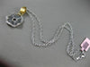ESTATE .75CT DIAMOND 14KT WHITE & YELLOW GOLD WAVE HANDCRAFTED FLOATING PENDANT
