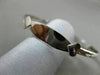 ESTATE 14KT WHITE GOLD FLEXIBLE ENGRAVABLE DIAMOND CUT HEART BABY BANGLE #25293