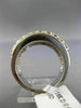 ESTATE WIDE 1.15CT DIAMOND & YELLOW SAPPHIRE 18KT TWO TONE GOLD ANNIVERSARY RING