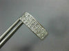 LARGE 1.56CT DIAMOND 14KT WHITE GOLD 3D PRINCESS INVISIBLE HUGGIE EARRINGS #1674