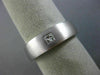 ESTATE WIDE .18CT PRINCESS CUT DIAMOND 14K WHITE GOLD SOLITAIRE MEN'S RING #2438