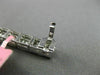 ESTATE WIDE 5.58CT ROUND BAGUETTE DIAMOND 18KT WHITE GOLD SQUARE TENNIS BRACELET