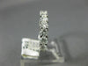 ESTATE 1.0CT DIAMOND 14KT WHITE GOLD SHARE PRONG SEMI ETERNITY ANNIVERSARY RING