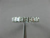 ESTATE 2.20CT PRINCESS DIAMOND 14KT WHITE GOLD 3D ETERNITY ANNIVERSARY RING 2591