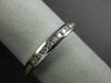 ESTATE .38CT DIAMOND 14KT WHITE GOLD 3D CLASSIC CHANNEL ANNIVERSARY RING #18944