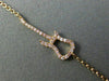 ESTATE .09CT PINK ROUND DIAMOND 18KT ROSE GOLD 3D GUITAR CLASSIC FUN BRACELET