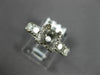 ANTIQUE .55CT DIAMOND PLATINUM 3D ROUND FISHTAIL SEMI MOUNT ENGAGEMENT #21989