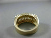 ESTATE 1.80CT ROUND & BAGUETTE DIAMOND 14KT YELLOW GOLD ANNIVERSARY RING #20382