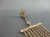 ESTATE LARGE .80CT DIAMOND 14KT ROSE GOLD BY THE YARD MULTI ROW HANGING EARRINGS