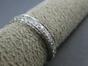 ANTIQUE .58CT DIAMOND 14KT WHITE GOLD MILGRAIN ETERNITY ANNIVERSARY RING #19869