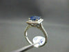 ESTATE 2.58CT DIAMOND & AAA LIGHT SAPPHIRE 18KT WHITE GOLD ENGAGEMENT RING