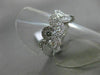 ESTATE 1.13CT DIAMOND 18KT WHITE GOLD ETOILE MULTI WAVE WEDDING ANNIVERSARY RING