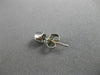 ESTATE .50CT DIAMOND 14K WHITE GOLD CLASSIC SOLITAIRE BEZEL STUD EARRINGS #19008