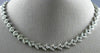 ANTIQUE 2.50CT DIAMOND 18KT WHITE GOLD 3D CLASSIC FLORAL FILIGREE NECKLACE #4166