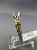 ESTATE .42CT BAGUETTE DIAMOND 18K TWO TONE GOLD SEMI MOUNT ENGAGEMENT RING #1039