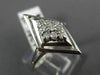 ANTIQUE WIDE .38CT OLD MINE DIAMOND 14K WHITE GOLD 3D MARQUISE SHAPE RING #22328