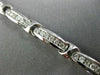 ESTATE 1.75CT DIAMOND 18KT WHITE GOLD 3D CLASSIC 6 STONE CHANNEL TENNIS BRACELET