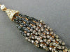 ESTATE LARGE 1.75CT CHOCOLATE FANCY DIAMOND 14K ROSE GOLD RAINDROP PENDANT CHAIN