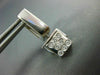 ESTATE .45CT DIAMOND 14KT WHITE GOLD SQUARE ETOILE HANGING HUGGIE EARRINGS #709