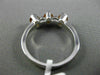 ESTATE .77CT DIAMOND & AAA CITRINE 14KT WHITE GOLD 5 STONE SEMI BEZEL FUN RING