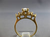 ESTATE .87CT DIAMOND 14K YELLOW GOLD ROUND & OVAL 7 STONE ENGAGEMENT RING #28145