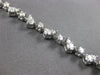 ESTATE 3.84CT DIAMOND 14K WHITE GOLD 3D ROUND CLASSIC MULTI LEAF TENNIS BRACELET