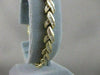 ANTIQUE 1.75CT DIAMOND 14K YELLOW GOLD TWIST BRACELET 6MM WIDE 7.50" INCH #18694