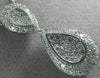 ANTIQUE LARGE 1.76CT DIAMOND 18K WHITE GOLD FILIGREE MILGRAIN DROP PENDANT 14837