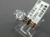 ESTATE 1.42CT ROUND DIAMOND 14K WHITE GOLD 3D CHANNEL LOVE ENGAGEMENT RING 21347