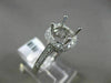 ESTATE .27CT ROUND DIAMOND 14K WHITE GOLD SQUARE HALO SEMI MOUNT ENGAGEMENT RING