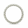 ESTATE 2.20CT DIAMOND 18KT WHITE GOLD MILGRAIN ETERNITY WEDDING ANNIVERSARY RING