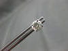 ESTATE 1.0CT DIAMOND 14KT WHITE GOLD 3D SOLITAIRE CLASSIC STUD EARRINGS #16585