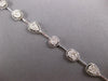 2.35CT DIAMOND 14KT WHITE GOLD 3D OVAL & ROUND BY THE YARD LOVE TENNIS BRACELET