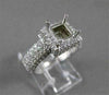 ESTATE 1.64CTW DIAMOND 14KT WHITE GOLD PAVE SEMI MOUNT ENGAGEMENT RING #19867