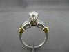 ESTATE WIDE 1.52CT MARQUISE DIAMOND PLATINUM & 18KT GOLD ENGAGEMENT RING #21646