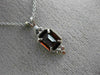 ESTATE .50CT AAA GARNET 14K WHITE GOLD SOLITAIRE OCTAGON FLOATING PENDANT #22982