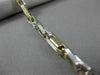 ESTATE LARGE & LONG 14KT 2TONE GOLD SOLID FANCY LINK ITALIAN MEN BRACELET #22867