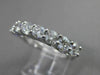 ESTATE 1.40CT DIAMOND 14KT WHITE GOLD LUCIDA 7 STONE ANNIVERSARY RING 4mm #18608