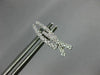 ESTATE .31CT ROUND DIAMOND 18KT WHITE GOLD CLASSIC CRISS CROSS HANGING EARRINGS