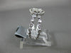 ESTATE .64CT DIAMOND 14KT WHITE GOLD CLUSTER OVAL CRISS CROSS X FRIENDSHIP RING