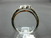 ESTATE .65CT DIAMOND 14KT WHITE & ROSE GOLD 3D TWO STONE SIDE BY SIDE LOVE RING